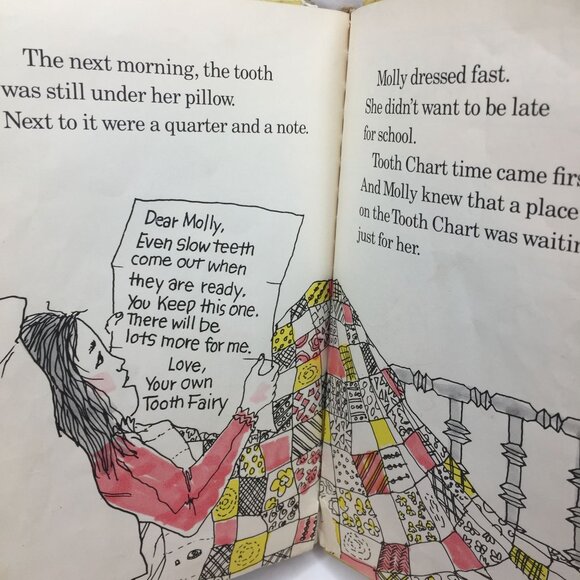 Vintage Lot 2 Kid Books Molly And The Slow Teeth Danny And The Dinosaur Syd Hoff - Picture 11 of 12